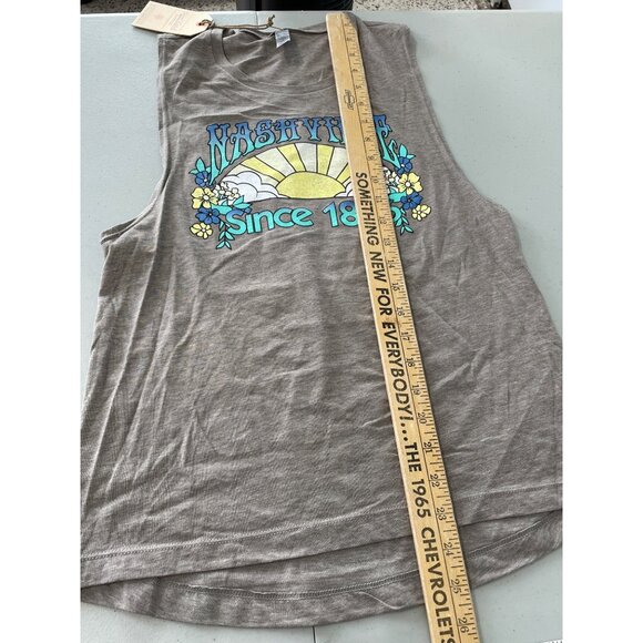 Good Land Supply Co Nashville Since 1806 Tank Top Womens Medium Ash Gray Tee NEW - Picture 5 of 7